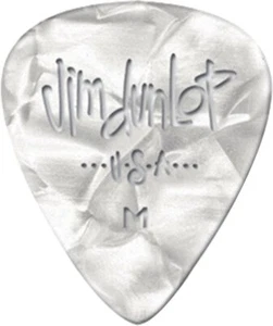 Dunlop 483P04TH Genuine Celluloid, White Pearloid, Thin, 12/Player's Pack - Picture 1 of 2