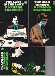 RAYMOND CHANDLER LOT - 3 Penguin Paperbacks 1975 Very Good High Window Playback - Picture 1 of 9