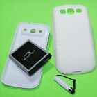 7570mAh Extended Battery Back Cover TPU Caver Case for Samsung Galaxy S III I535