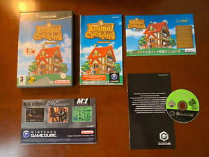 gamecube animal crossing perfect disc no marks with Mario poster game cube