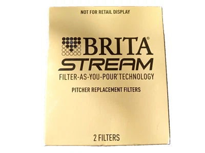 Brita STREAM Filter As You Pour Pitcher Replacement Filters 2 Pack NEW SEALED - Image 1 of 3