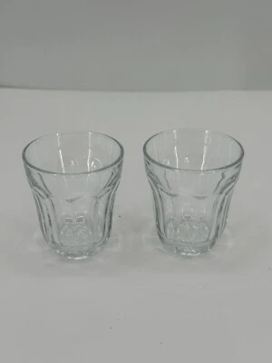 Pasabahce Palaks Clear Glass 10 Paneled Clear Glass French Bistro Style 2.75” T - Image 1 of 3