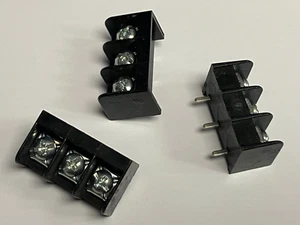Conector de bloque de terminales de barrera de 3 vías 20A 300V 3/8" 9,53 mm PCB varias cantidades - Imagen 1 de 3