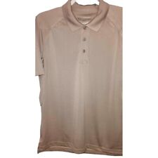 5:11 Tactical Mens Beige Polo Shirt Medium 100% Polyester Khaki