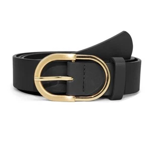 Fashion Women's Leather Belt for Dress Jeans Pants, Fashion Gold Buckle Belt Top - Picture 1 of 12
