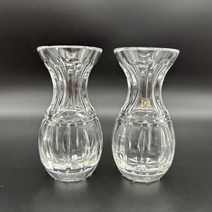 Juego de 2 jarrones Waterford de cristal violeta Posey de 4 pulgadas - Imagen 1 de 7