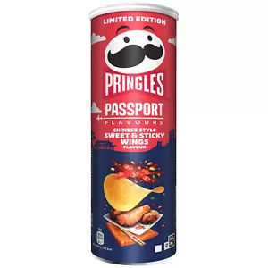 PRINGLES PASSPORT Chinese Style Sweet & Sticky Wings Potato Chips 165g 5.8oz - Picture 1 of 6