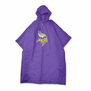 Nuevo poncho de lujo de 44"" x 49"" con licencia del equipo de fútbol americano Minnesota Vikings - Imagen 1 de 1