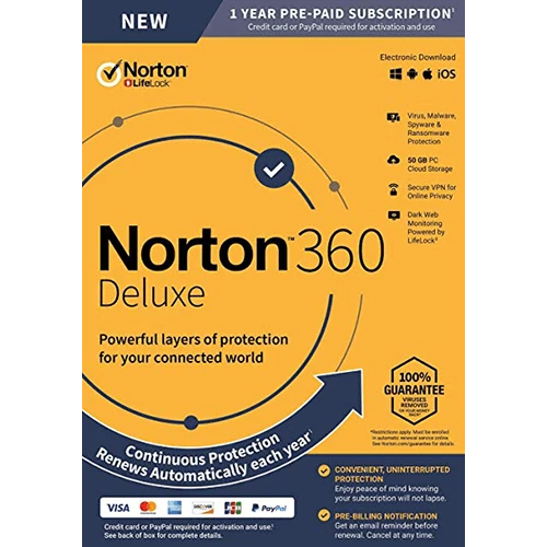 Norton 360 Deluxe 2025 - 1 Year 3 Devices - USA Canada - Super Protection Key - Image 1 of 1