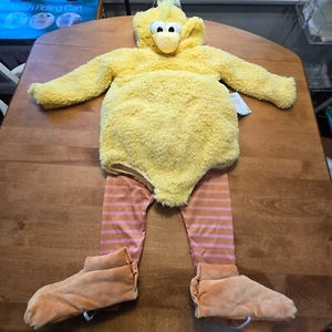 POTTERY BARN KIDS SESAME STREET BIG BIRD HALLOWEEN COSTUME SIZE 2-3 T ~ 5-PIECE - Picture 1 of 9