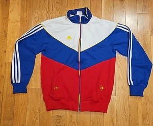 Adidas Mens Jacket Large L Philippines White Blue Red Track Filipino Sport - Picture 1 of 5