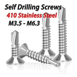 Self Drilling Countersunk 410 Stainless Steel Fixing Windows Roofing Screws - Picture 1 of 47