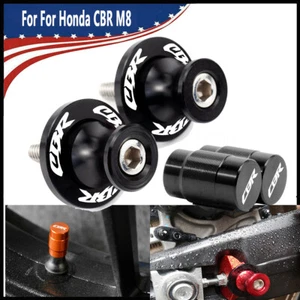 Swingarm Slider Spools Screw+Wheel Tire Valve Stem Cap For Honda CBR600RR 1000RR - Picture 1 of 3