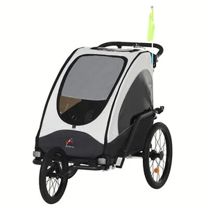 3in1 Bike Wagon Stroller 2 Seater for Big Kids Baby Child Bicycle Trailer Jogger - Picture 1 of 12