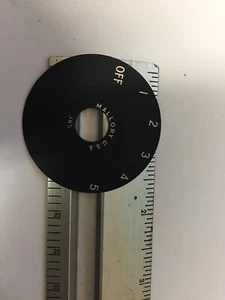 MALLORY DIAL PLATE 385 OFF-5 SCALE NOS - Picture 1 of 1