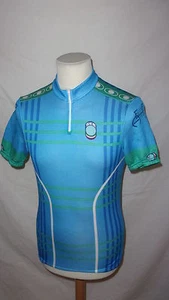 maillot de cyclisme vintage Seb Lalheue Bleu Taille L - Picture 1 of 3