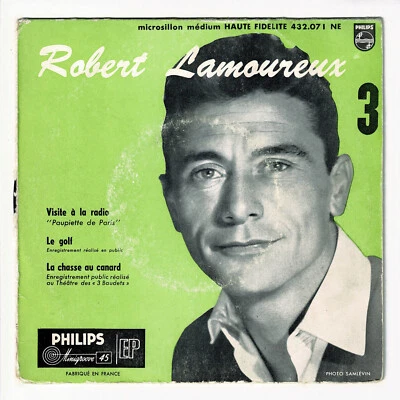 Robert Lamoureux Vinyl 45 Runden 7 " Visitenkarten Radio -golf -chasse Zur Ente - Bild 1 von 3