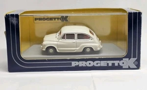 Progetto K Automodelli Fiat 600 Berlina Stradale 1956 Bianco Made In Italy - Foto 1 di 8