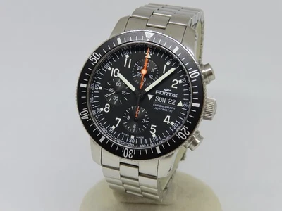 Reloj FORTIS Cosmo Note 638.10.141.4 B-42 Cronógrafo Automático Esfera Negra 44mm Foto 1 de 4