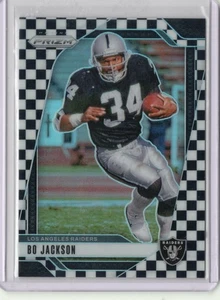 Panini Prizm 2024 - Bo Jackson #154 blanco y negro Checker Prizm - Imagen 1 de 2