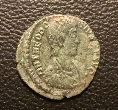 Theodosius I AE3 VF Antioch 13mm – VOT X MVLT X in Wreath – Roman Coin - Image 1 of 3