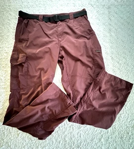 Columbia Men's Omni-Shade Pants Size 36 DARK MAROON - Picture 1 of 16