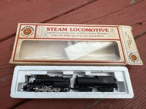 VTG Bachman Lighted Locomotive N Scale 2-8-2 Mikado & Tender B&O Baltimore Ohio - Picture 1 of 8