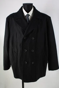 C&A schwarze Caban-Jacke Gr.2XL Wolle Nylon Viskose Top Zustand - Bild 1 von 7