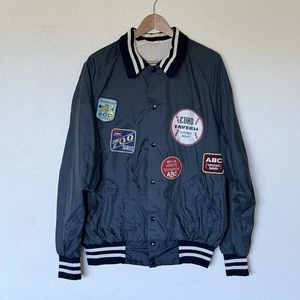 Vintage Bowling league champ Don Alleson Athletics Bomber Jacket XL 70s  Patches - Picture 1 of 9