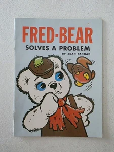 Fred-Bear Book - #6 Fred-Bear Solves A Problem 1983 PB Jean Farrar - Picture 1 of 6