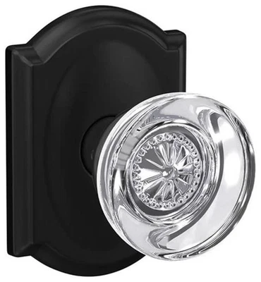 Schlage FC21-HOB-CAM Custom Hobson Passage & Privacy Door Knob - Black - Image 1 of 2