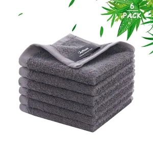 Wash Cloths 6 Pack, Super Soft and Skin Friendly Face Towel for Sensitive Ski... - Picture 1 of 9