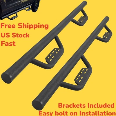 Fit 2002-2008 Dodge Ram 1500 Quad Cab Running Board Nerf Bar Side Step Drop Hoop - Image 1 of 4