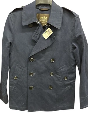 Coach Authentic Men's Cotton Blend Bedford Peacoat Navy Blue US Size Small NWT - Image 1 of 4