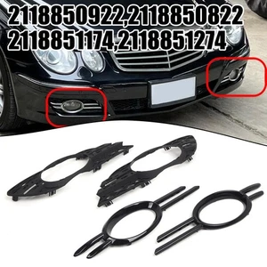 Aesthetic Chrome Trims on Front Bumper Fog Lamps for M E Class 0606 09 - Picture 1 of 12