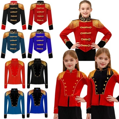 UK Kids Girls Circus Ringmaster Costume Halloween Cosplay Party Fancy Dress Up  - Image 1 of 2