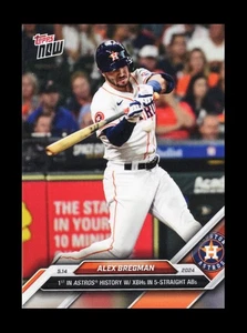 2024 Topps Ahora #193 Alex Bregman/298 Historia de los Astros con XBH - Imagen 1 de 3