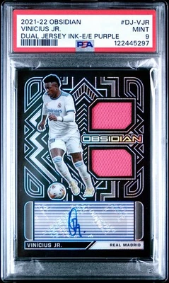 2021-22 Panini Obsidian Vitreous Vinicius Junior Jersey Auto /50 - Image 1 of 2