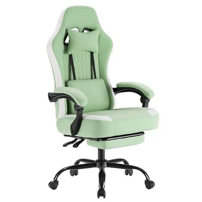 Computer Gaming Chair High Back Ergonomic Desk Chair Footrest & Lumbar Support - Image 1 of 4