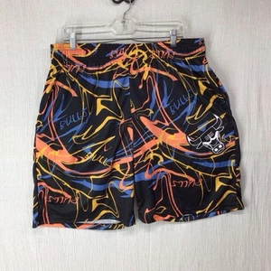 NBA Chicago Bulls Boardshorts 36" Taille plus Stretch mit Kordelzug 2 Taschen - Bild 1 von 8