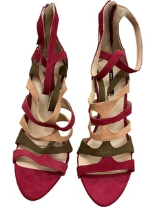 Zara Basic Collection Strappy Multicolour Sandals - Size UK 5 - Picture 1 of 6