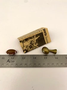 Vintage Dollhouse Miniature Trophy, football. & Newspaper set - Picture 1 of 8