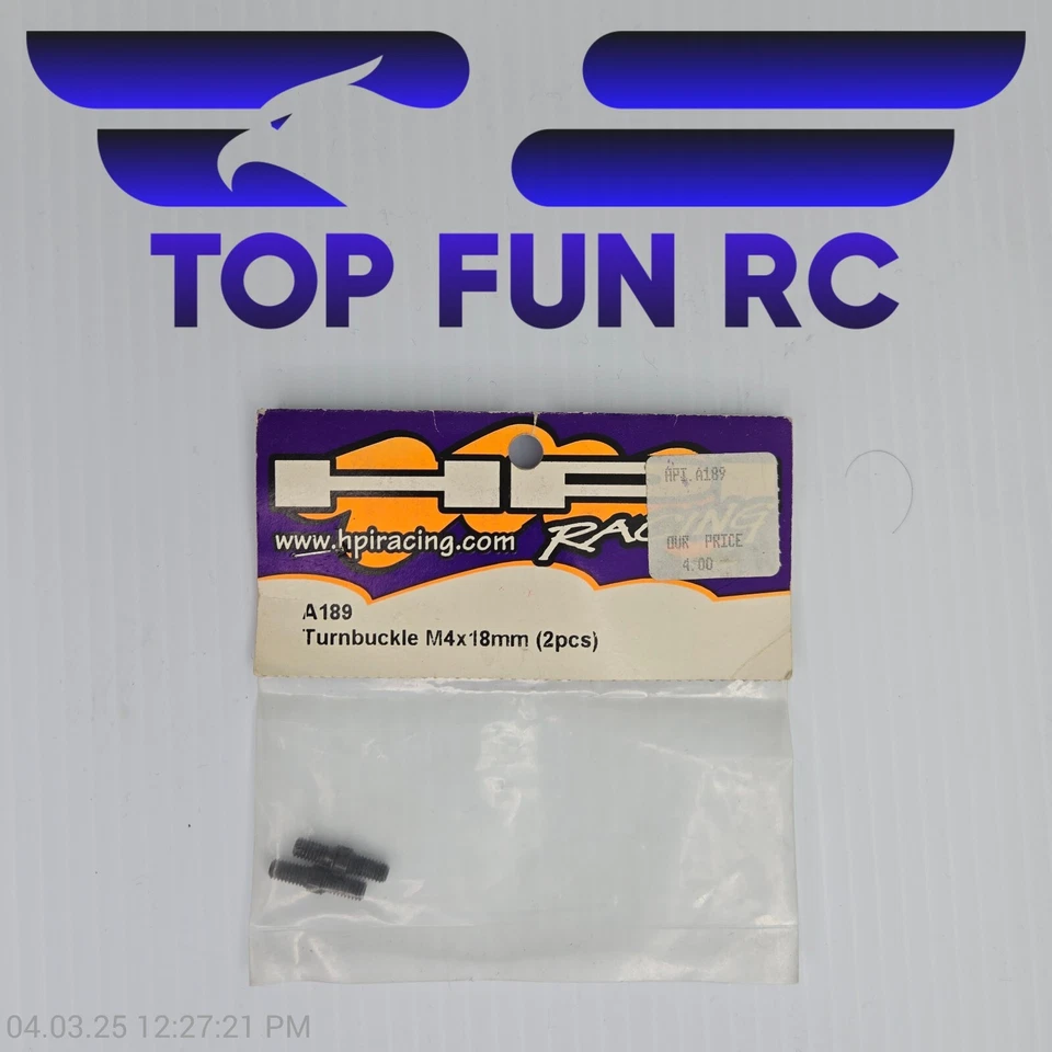 HPI A189 Turnbuckle M4x18mm (2) For Nitro RS4 - Image 1 of 1