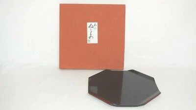 Rare type Japanese  Wooden Lacquer ware Tray Aizu Nuri For Dried sweets Japan - Image 1 of 4