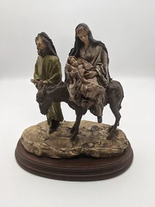Angela Tripi di Roman 1988 figura di Maria Giuseppe e Gesù bambino su asino - Foto 1 di 12