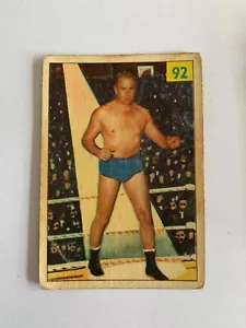 1955-56 Parkhurst Wrestling #92 Bill McDaniels RC - Rare & Vintage ! (inv1) - Picture 1 of 2