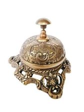 Classic Metal Antique Type Nautical Brass Table Bell Brass Desk Bell