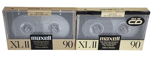 2  Maxell XL ll 90 Blank Cassette Type 2 High Bias Audio - Picture 1 of 3