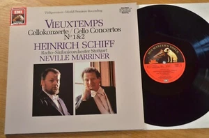 Vieuxtemps  Heinrich Schiff Neville Marriner Cello Concertos No 1 & 2 LP - Picture 1 of 6