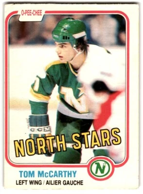 1981-82 O-Pee-Chee Tom McCarthy #164 Minnesota North Stars - Image 1 of 2